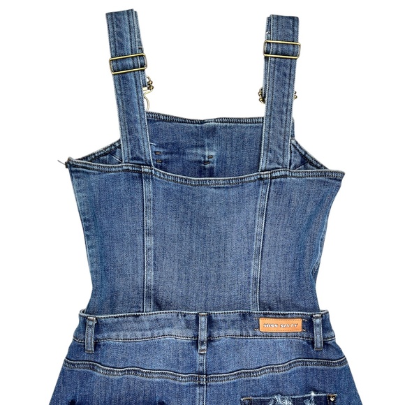 MISS SIXTY Denim Overall Dress Size Small - Picture 10 of 14